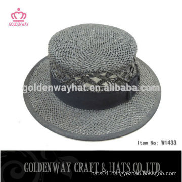 cute summer lady straw boater hats